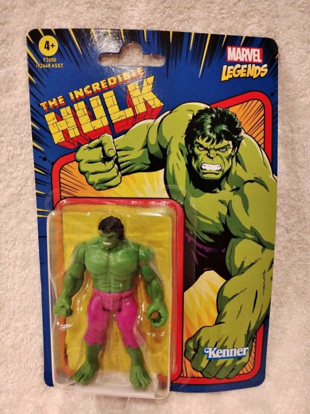 Marvel Legends Retro 3.75 Hulk (F2650) - NEW on Card Kenner